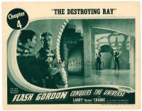2t125 FLASH GORDON CONQUERS THE UNIVERSE chapter 4 LC '40 Buster Crabbe sneaks up on bad guys!