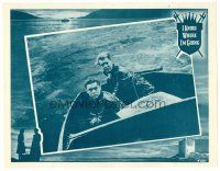 2t133 I KNOW WHERE I'M GOING LC '47 Roger Livesey in boat, Michael Powell & Emeric Pressburger!