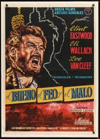 2t332 GOOD, THE BAD & THE UGLY Spanish '68 different art of hung Wallach by Jean Balonga Cassar!