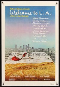 2t255 WELCOME TO L.A. 1sh '77 Alan Rudolph, Robert Altman, City of the One Night Stands!