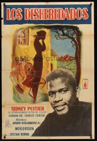 2w336 CRY THE BELOVED COUNTRY Argentinean '51 Canada Lee, young Sidney Poitier!