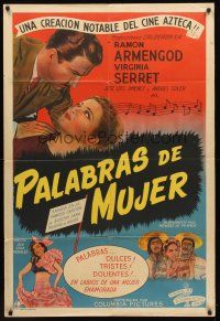 2w350 PALABRAS DE MUJER Argentinean '46 romantic art of Ramon Armengod & pretty Virginia Serret!