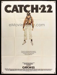 2w121 CATCH 22 French 1p '70 completely different image of Alan Arkin hanging from flight harness!