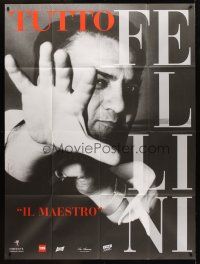 2w170 TUTTO FELLINI French 1p '93 super close up of the great director Federico Fellini!