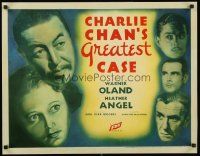 2w003 CHARLIE CHAN'S GREATEST CASE 1/2sh '33 headshots of Asian detective Warner Oland & top cast!