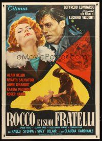 2w091 ROCCO & HIS BROTHERS Italian 1p '60 Luchino Visconti's Rocco e I Suoi Fratelli, different!