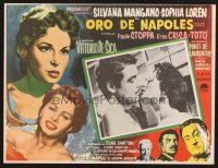 2w183 EVERY DAY'S A HOLIDAY Mexican LC '55 De Sica's L'Oro di Napoli, Silvana Mangano, Sophia Loren!