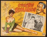 2w195 ROMAN TALES Mexican LC '55 Franciolini's Racconti romani, Vittorio De Sica!