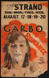 2w076 ROMANCE WC '30 beautiful Greta Garbo has a six-week love affair with a future bishop!