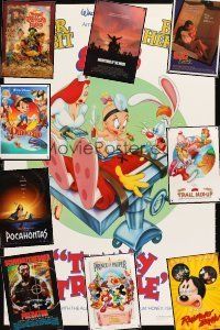 2x059 LOT OF 47 UNFOLDED ONE-SHEETS '87 - '02 Roger Rabbit, Muppet Treasure Island, Disney & more!