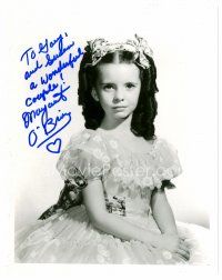 2x281 MARGARET O'BRIEN signed 8x10 REPRO still '90s portrait of the child star wearing cute dress!