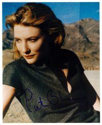 2x257 CATE BLANCHETT signed color 8x10 REPRO still '02 close up of the pretty star in the desert!