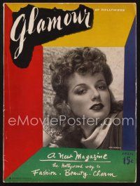 2x106 GLAMOUR vol 1 no 1 magazine April 1939 great portrait of sexy Ann Sheridan by Hurrell!