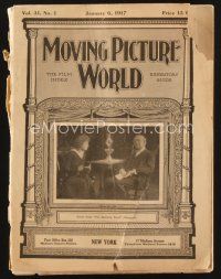 2x069 MOVING PICTURE WORLD exhibitor magazine Jan 6, 1917 Max Linder, Charlie Chaplin in The Rink!