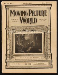 2x064 MOVING PICTURE WORLD exhibitor magazine July 24, 1915 Mary Pickford, Charlie Chaplin & more!