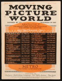 2x080 MOVING PICTURE WORLD exhibitor magazine July 24, 1920 Fairbanks, Pickford, Revenge of Tarzan