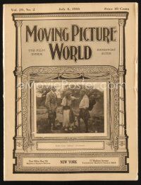 2x068 MOVING PICTURE WORLD exhibitor magazine July 8, 1916 two great Charlie Chaplin ads!