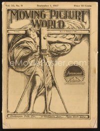 2x072 MOVING PICTURE WORLD exhibitor magazine Sep 1, 1917 Hayakawa, Pearl White, Fatty Arbuckle!