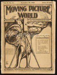 2x075 MOVING PICTURE WORLD exhibitor magazine Sep 28, 1918 best 4-page ad for Romance of Tarzan!