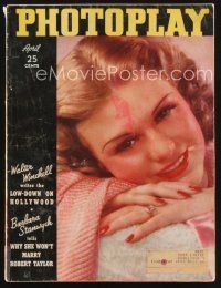 2x097 PHOTOPLAY magazine April 1937 portrait of pretty Ginger Rogers by James Doolittle!