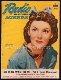 2x126 TV RADIO MIRROR magazine March 1941 portrait of Janet Logan by Sol Wechsler!