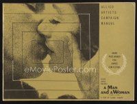 2x200 MAN & A WOMAN pressbook '66 Claude Lelouch's Un homme et une femme Cannes Grand Prize Winner!