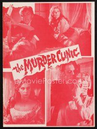 2x204 MURDER CLINIC pressbook '69 Elio Scardamaglia's La Lama Nel Corpo, Italian/French horror!