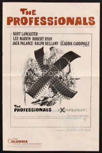 2x213 PROFESSIONALS pressbook '66 art of Burt Lancaster, Lee Marvin & sexy Claudia Cardinale!