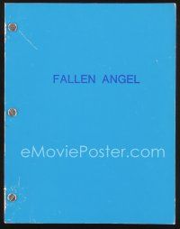 2x141 FALLEN ANGEL first draft script June 15, 1984, unproduced screenplay by John Hughes!