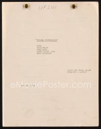 2x150 INSIDE INFORMATION continuity & dialogue script May 23, 1939, screenplay by Alex Gottlieb!