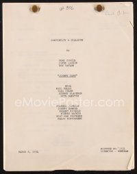 2x151 JOHNNY DARK continuity & dialogue script March 8, 1954, screenplay by Franklin Coen!