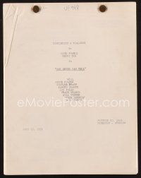 2x173 YOU NEVER CAN TELL continuity & dialogue script Jul 25, 1951 screenplay by Breslow & Chandler