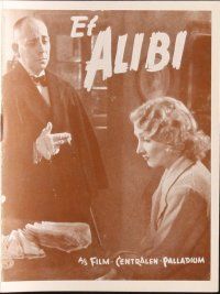 2x354 ALIBI Danish program '38 Erich von Stroheim stars in French mystery thriller, different!