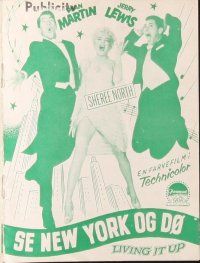 2x366 LIVING IT UP Danish program '58 sexy Janet Leigh, Dean Martin & Jerry Lewis, different!