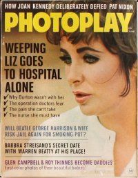 2x039 LOT OF 28 PHOTOPLAY MAGAZINES '68-70 Elizabeth Taylor, Jackie O & more!