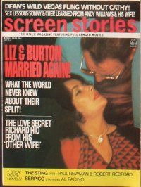 2x042 LOT OF 36 SCREEN STORIES MAGAZINES '73-75 Elvis, Cher, Dean Martin, Liz Taylor & more!