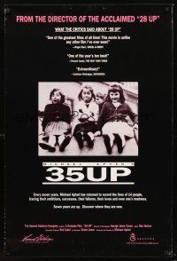2y013 35 UP arthouse 1sh '91 Michael Apted English documentary!