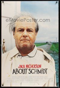 2y017 ABOUT SCHMIDT DS 1sh '02 Alexander Payne directed, great Jack Nicholson image!