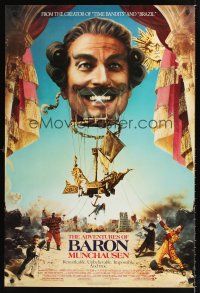 2y028 ADVENTURES OF BARON MUNCHAUSEN 1sh '89 directed by Terry Gilliam, John Neville!