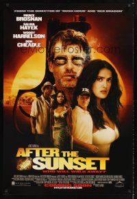 2y039 AFTER THE SUNSET advance DS 1sh '04 Pierce Brosnan, Salma Hayek, Woody Harrelson, Don Cheadle