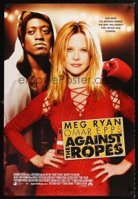 2y040 AGAINST THE ROPES int'l DS 1sh '04 sexy Meg Ryan, Omar Epps, boxing!