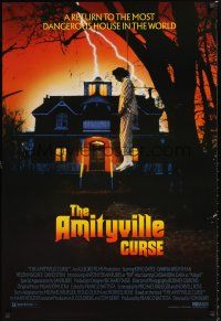 2y071 AMITYVILLE CURSE video 1sh '90 it began with a murder & hanging, now it returns!