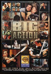 2y185 BIG ACTION video 1sh '98 Warner Bros, cool images of Bill Paxton, Schwarzenegger, Snipes!