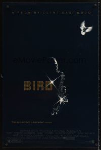2y188 BIRD 1sh '88 directed by Clint Eastwood, biography of jazz legend Charlie Parker!
