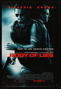 2y200 BODY OF LIES advance DS 1sh '08 Ridley Scott, Leonardo DiCaprio, Russell Crowe!