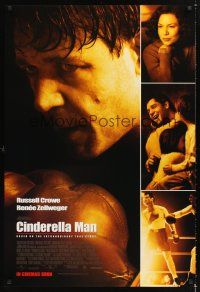 2y253 CINDERELLA MAN advance DS 1sh '05 Ron Howard directed, Russell Crowe, Renee Zellweger, boxing!