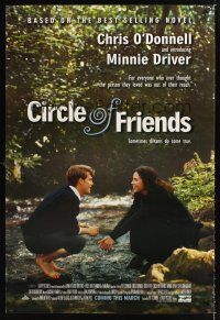 2y254 CIRCLE OF FRIENDS advance 1sh '95 Pat O'Connor directed, Chris O'Donnell & Minnie Driver!