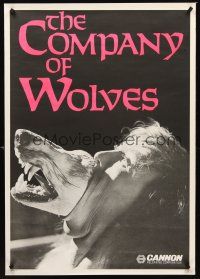 2y266 COMPANY OF WOLVES teaser Ital/US 1sh '85 Neil Jordan, Sarah Patterson, wild werewolf image!