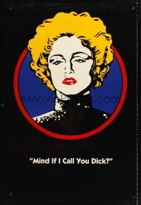 2y294 DICK TRACY DS Breathless Mahoney style teaser 1sh '90 art of Madonna, Mind if I call you dick?