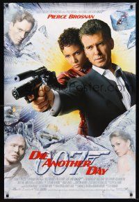2y299 DIE ANOTHER DAY style D int'l DS 1sh '02 Pierce Brosnan as James Bond & Halle Berry as Jinx!